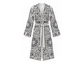 White Mirrorwork Kimono front and back